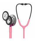 Littmann Classic III Stethoscoop 5962 Mirror Chestpiece, Perl Pink Tube, Pink Stem and Smoke Headset, 27 inch, 5962
