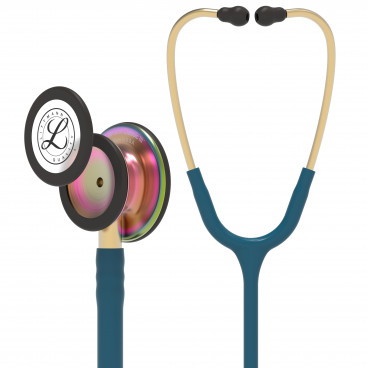 Стетоскоп Littmann Classic III, трубка цвета морской волны, акустическая головка радужная, 69 см, 5807