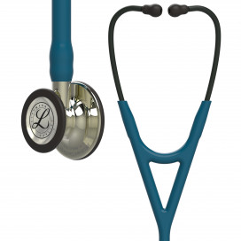 Стетоскоп Littmann Cardiology IV, трубка цвета морской волны, акустическая головка цвета шампань, черное оголовье, 69 см, 6190