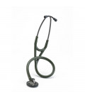 Littmann Master Cardiology Stethoscope 2182 Smoke-Finish Chestpiece and Eartubes Dark-Olive-Green Tube